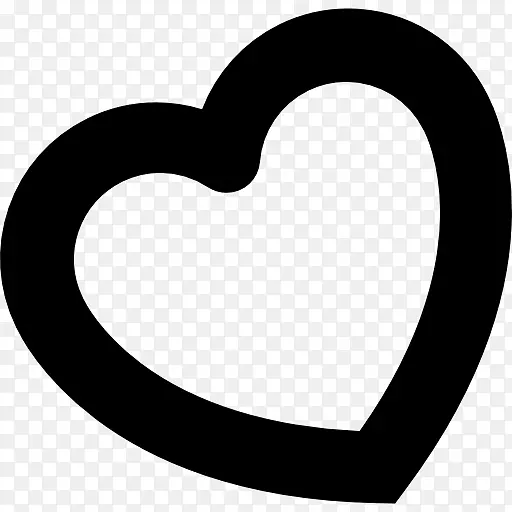 心脏符号电脑图标形状剪贴画-心脏