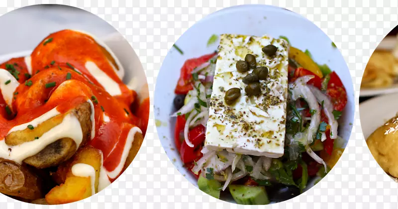 希腊色拉素食午餐希腊菜副食蔬菜