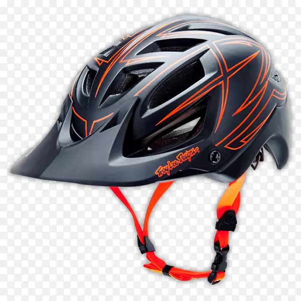 特洛伊李设计头盔山地自行车红色新泽西天际线