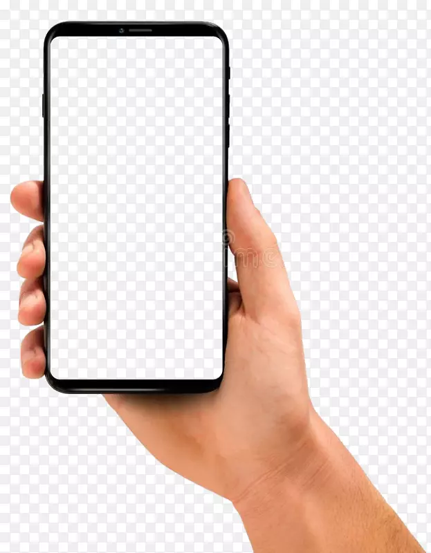 白色智能手机相框-智能手机