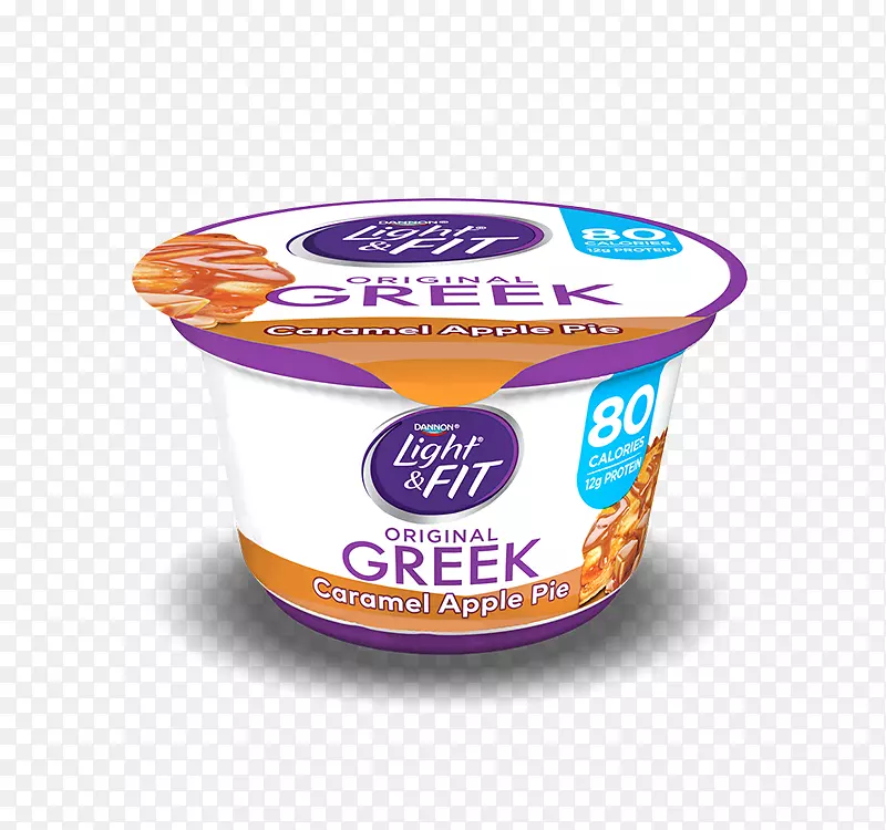 希腊酸奶达能营养食品标签-苹果焦糖