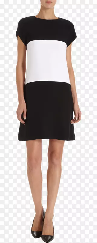 小黑裙腰袖裙-连衣裙模型