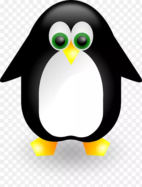 Unix燕尾服剪贴画-可爱的企鹅