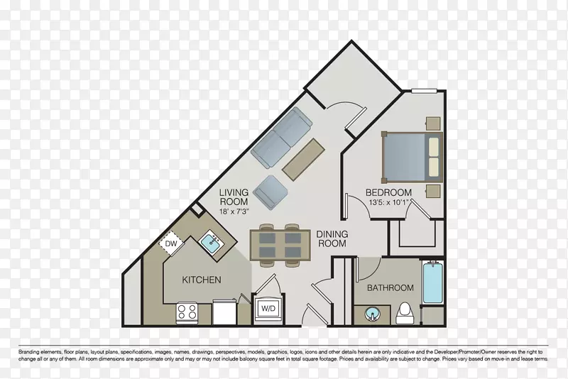 平面图建筑住宅卧室-卫生间地板