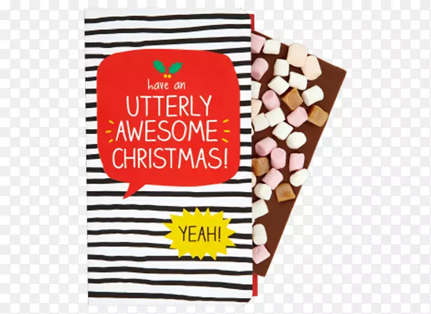 超级食品品牌圣诞日字体-糖果卡
