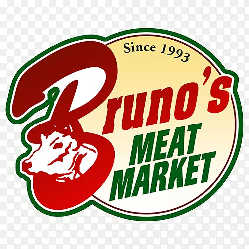 品牌肉类市场标志剪贴画-肉类市场