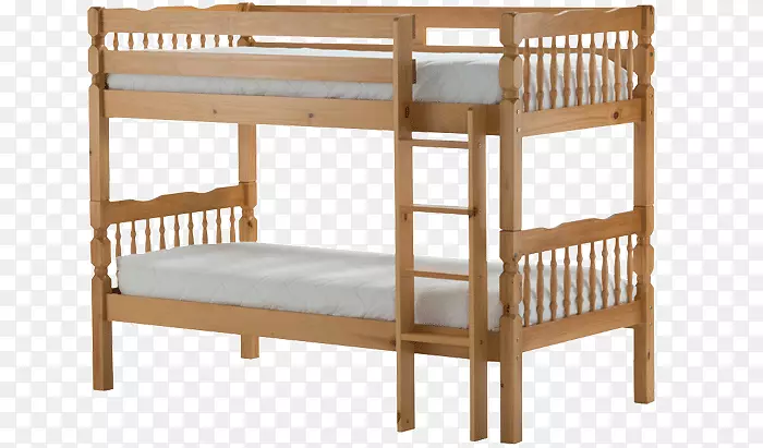 双层床框架床垫卧室家具套.双层床