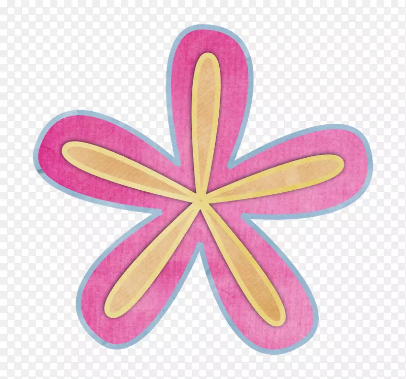花瓣符号粉红色m符号