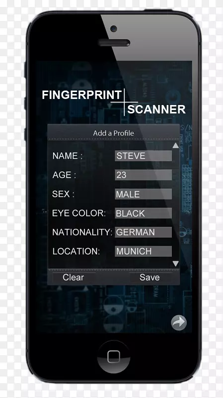 特征电话智能手机手持设备多媒体蜂窝网络手指扫描