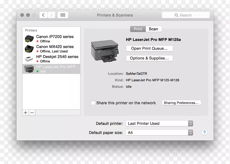打印机macos打印os x yosemite-打印机