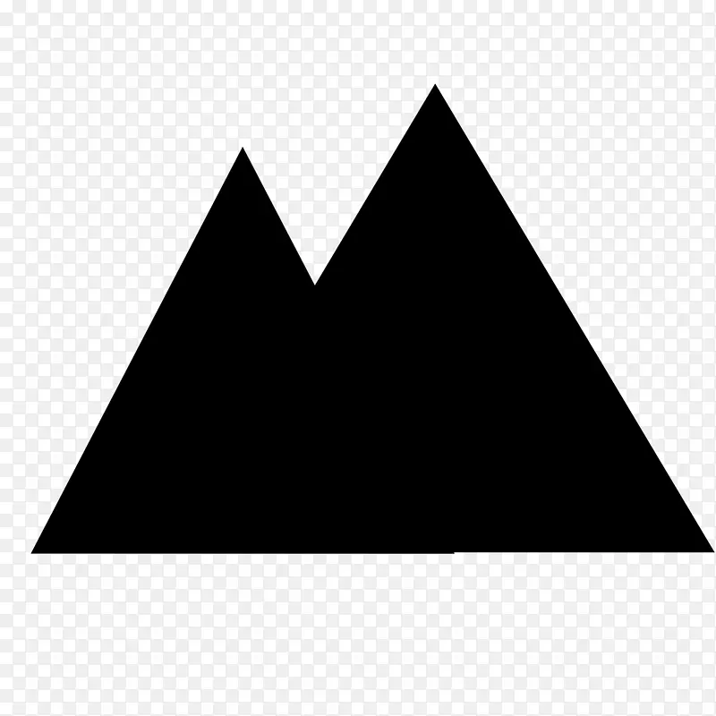 计算机图标山符号剪贴画-山