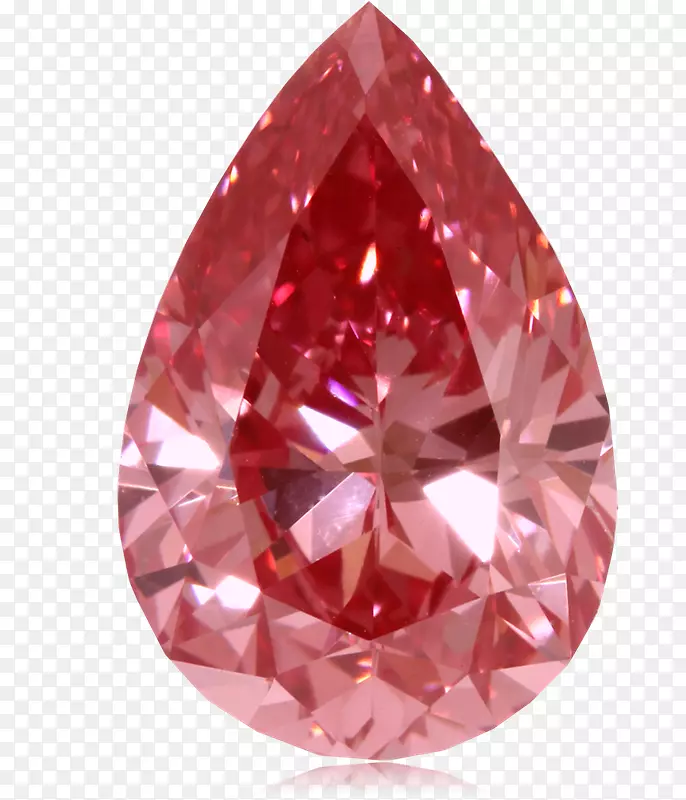 宝石红色钻石红宝石夹艺术