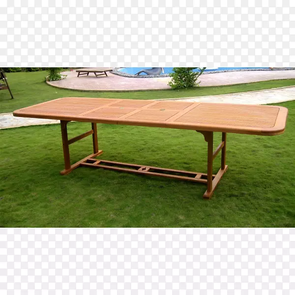 咖啡桌，家具，木甲板椅