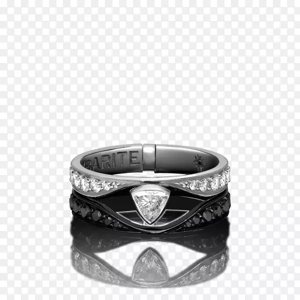 结婚戒指，钻石色金饰-旋转木马