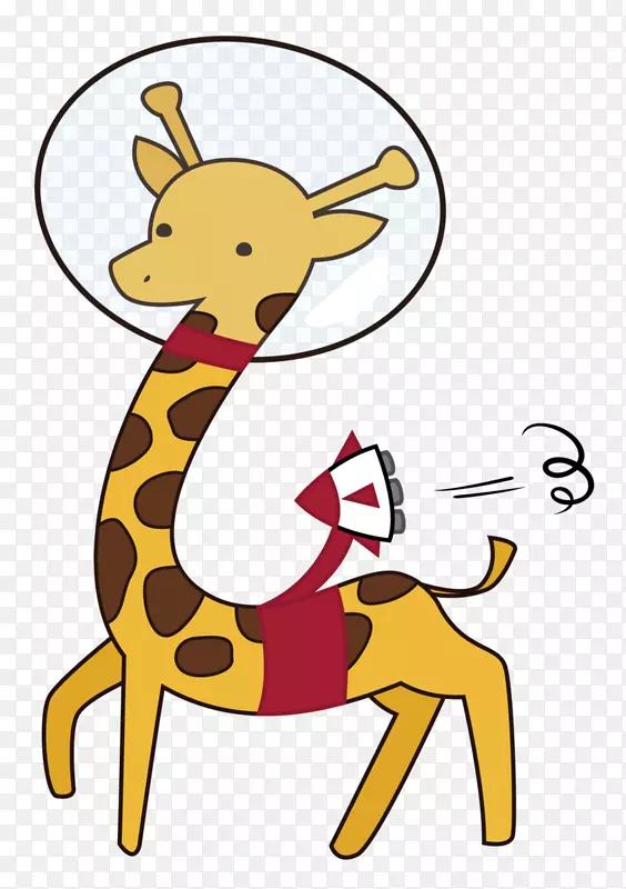 长颈鹿动画动物剪贴画长颈鹿