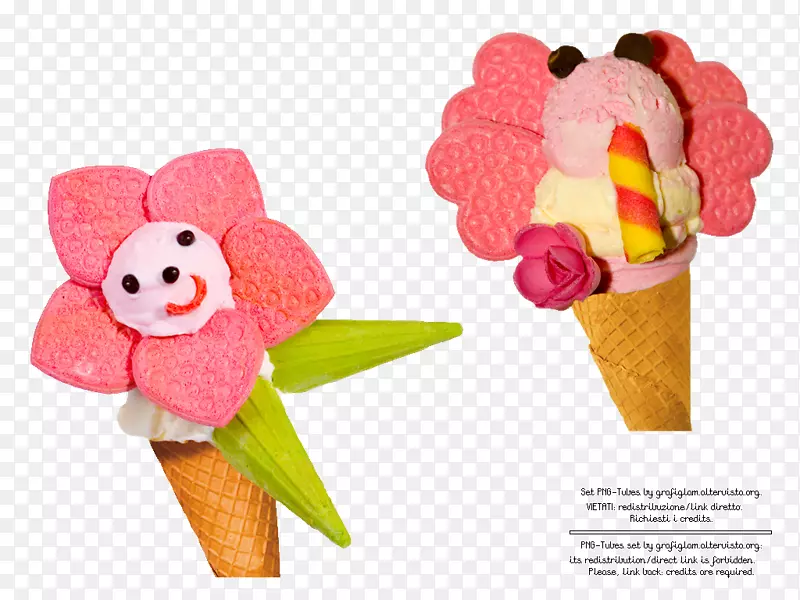 冰淇淋圆锥形风味填充动物和可爱玩具.冰管