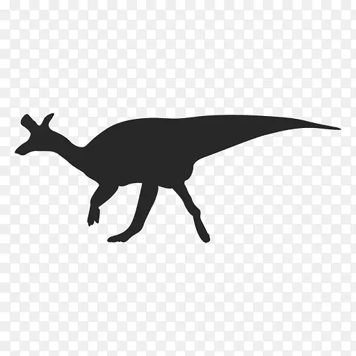 恐龙剪贴画-动物剪影