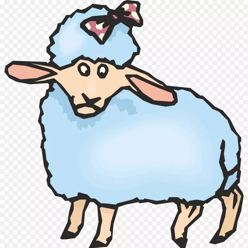 绵羊动画剪贴画-绵羊