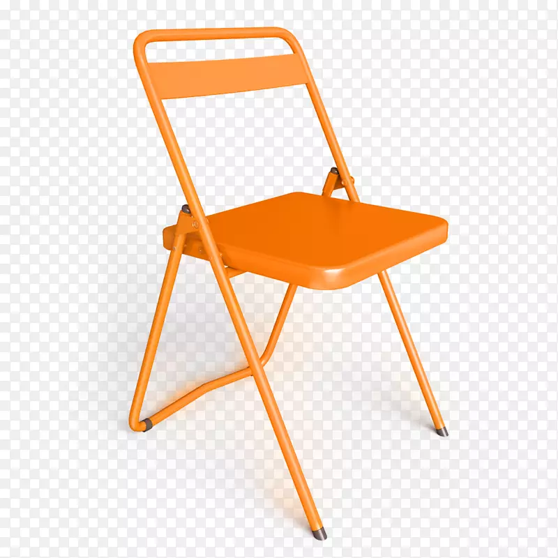 折叠椅橙色S.A.建筑信息造型设计-橙色太阳