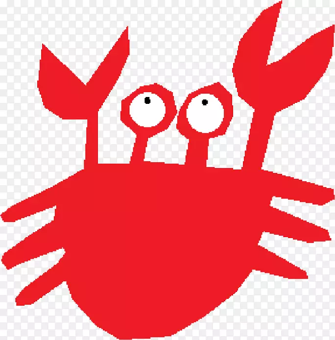 剪贴画螃蟹蛋糕十足动物圣诞岛红蟹-螃蟹
