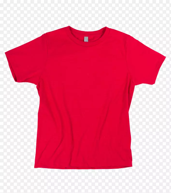 t恤服装船员颈部马球衬衫印花t恤红