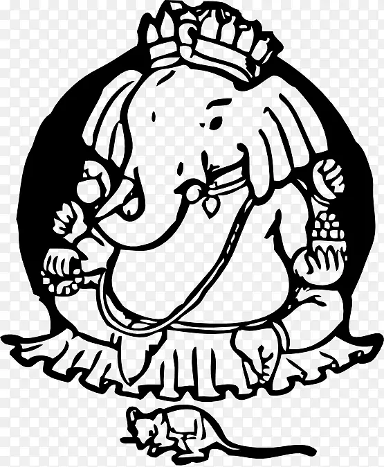 Ganesha Mahadeva Ganesh Chaturthi印度教Parvati-Ganesha
