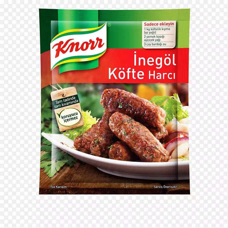 肉丸，Kofta，土耳其菜，Knorr酱-面包
