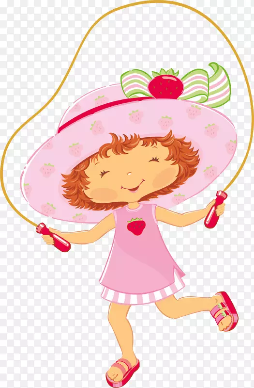 剪贴画这是一个草莓世界服装粉红色m-草莓短蛋糕卡通