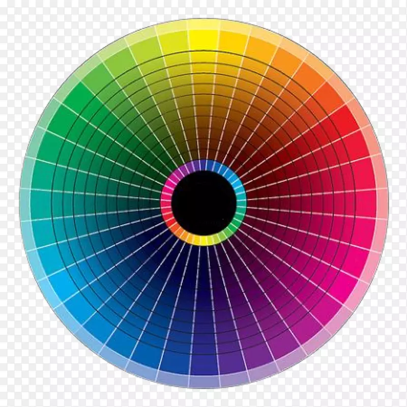 彩色轮式配色图