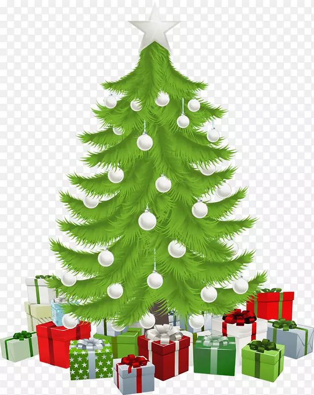 剪贴画圣诞树圣诞礼物-圣诞树