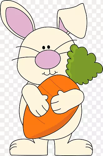 复活节兔荷兰兔天使兔剪贴画-兔子剪贴画