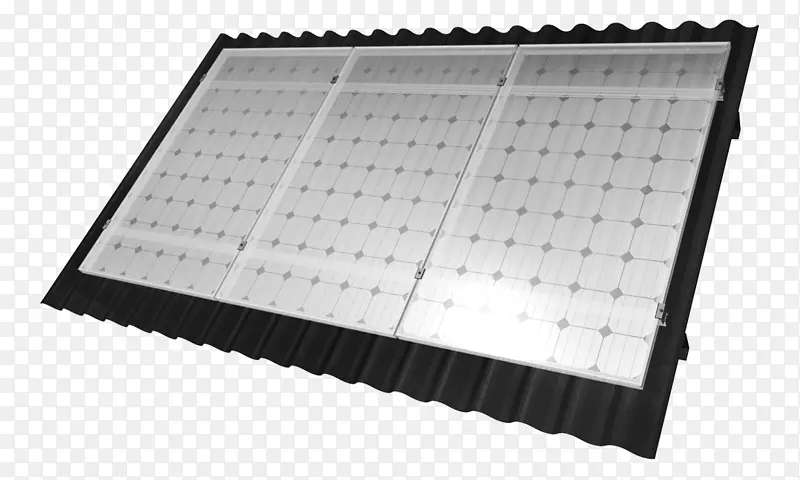 轻型平顶太阳能电池板屋顶螺距灯