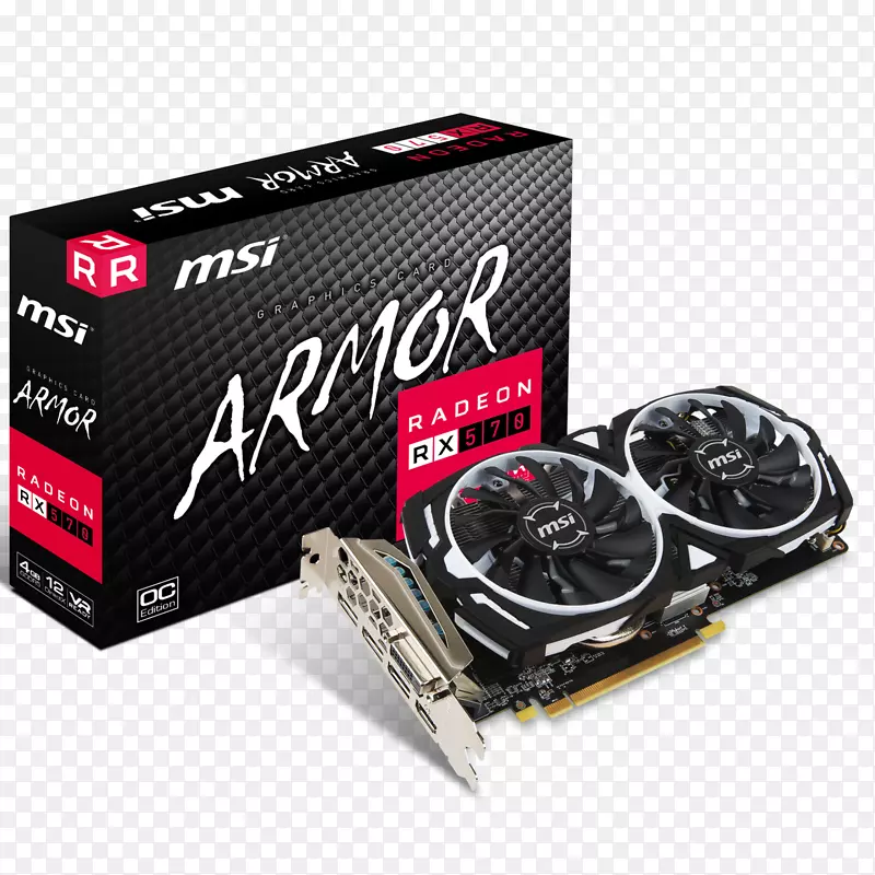 显卡和视频适配器gdr 5 sdram msi游戏radeon rx 570 8gb gdr 5 256 bit Directx 12显卡rx微型明星国际计算机