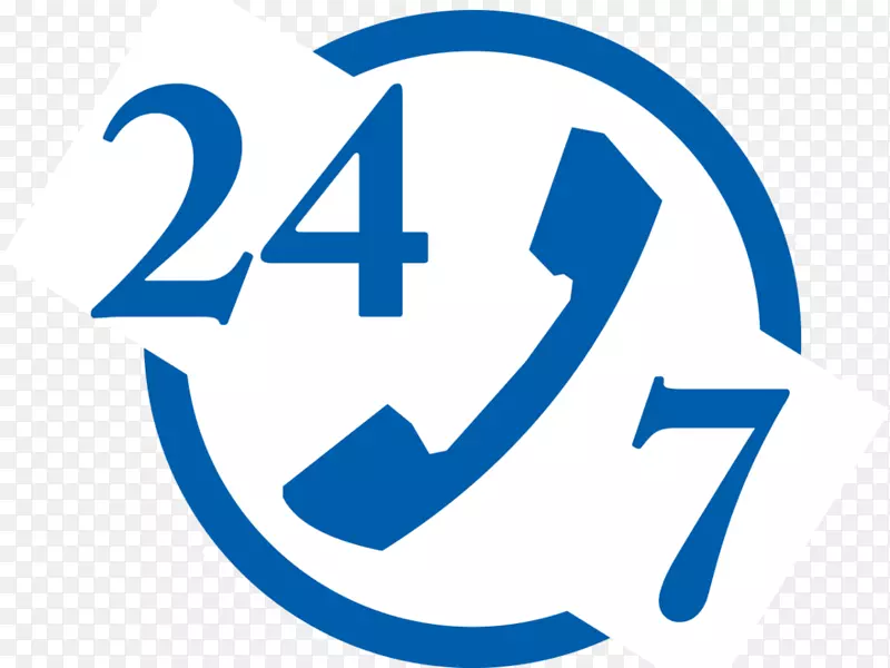 电话呼叫客户服务24/7服务移动电话-24/7徽标