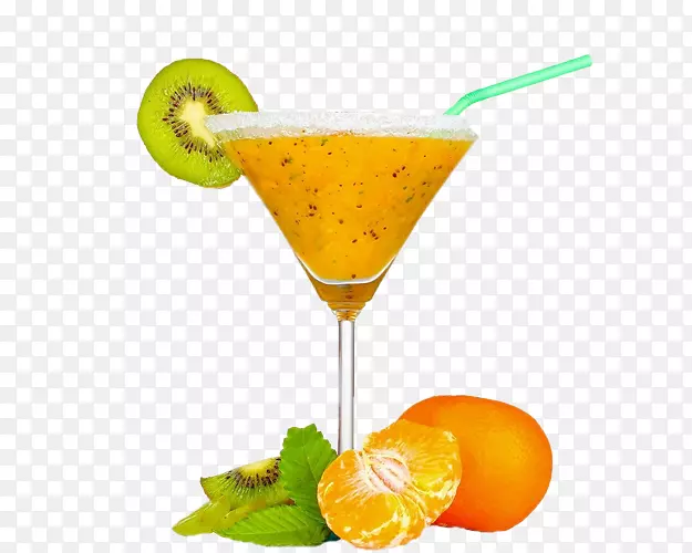 橙汁鸡尾酒饰石榴汁
