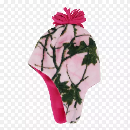 花瓣粉红色的开花植物帽子.帽子