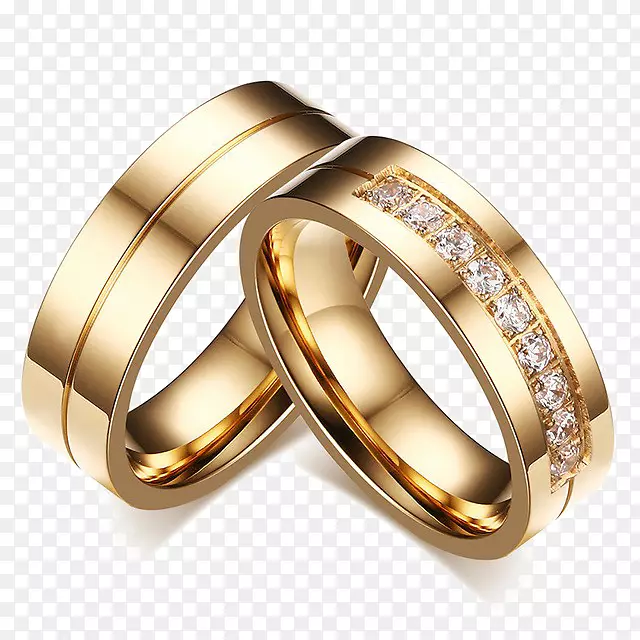 结婚戒指珠宝立方氧化锆订婚.结婚戒指