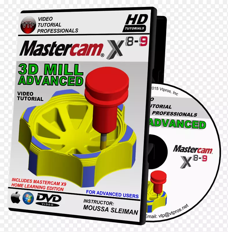 Mastercam固体HD dvd mastercam x5培训指南-轧机2d和3d教程-5d凸轮