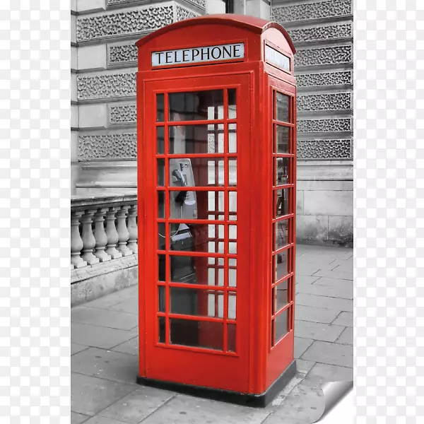 泰晤士河上的付费电话亭红色电话亭金斯敦-设计