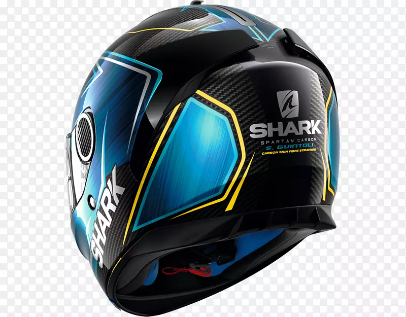 鲨鱼摩托车头盔面罩-鲨鱼