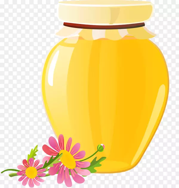 蜜蜂夹艺术蜜罐-蜂蜜