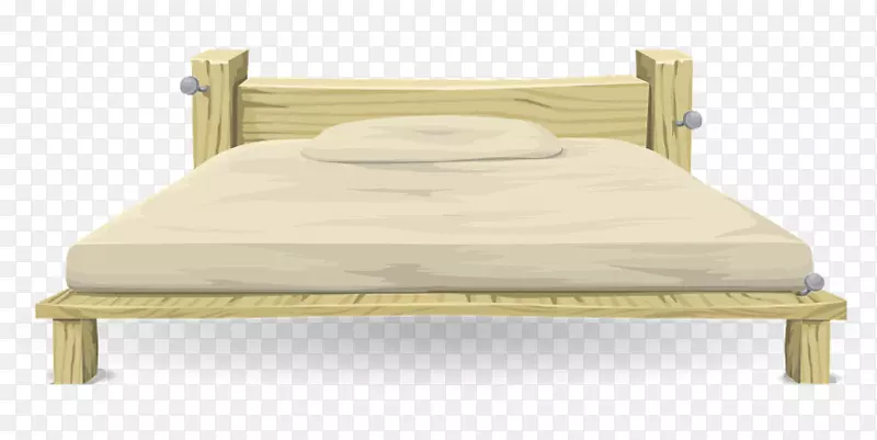 剪贴画床架，露天床垫-床