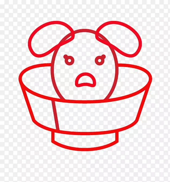 狗的有机食物夹艺术吉祥物适合-科米达自然段c es-狗