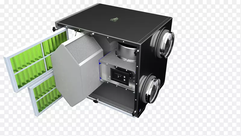 空气过滤器回热器能量回收通风-热泵热回收通风
