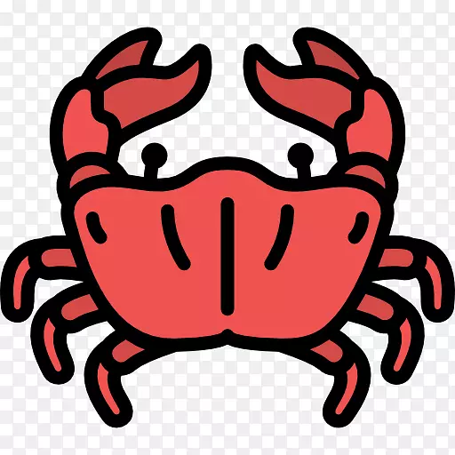 剪贴画邓吉内斯螃蟹计算机图标可伸缩图形-螃蟹
