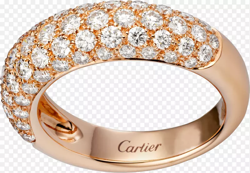 结婚戒指卡地亚钻石亮戒指