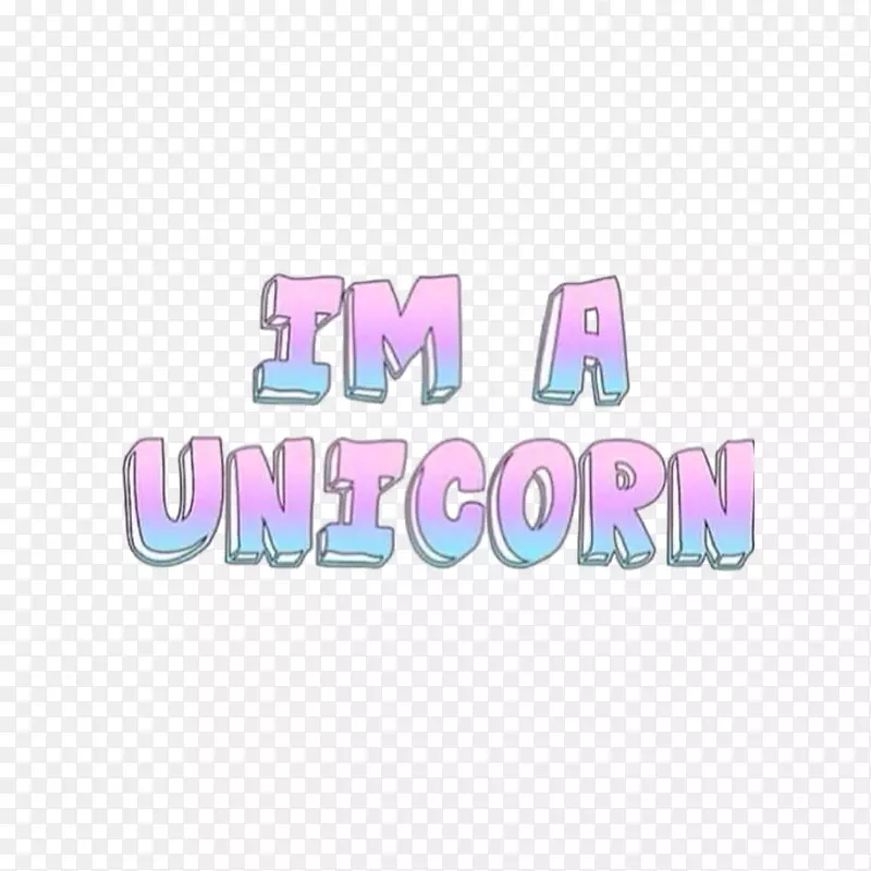文本词Unicorn Tumblr引号-单词