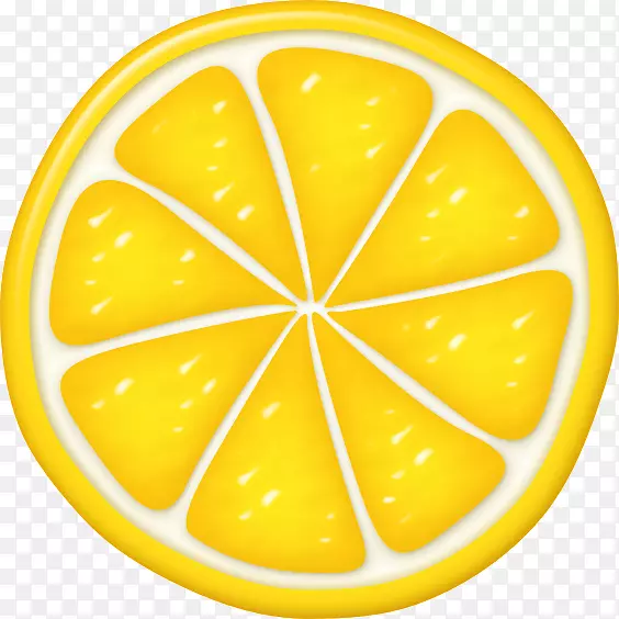 剪贴画水果柠檬开放部分形象-柠檬