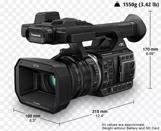 松下hc-x1000摄像机4k分辨率摄像机