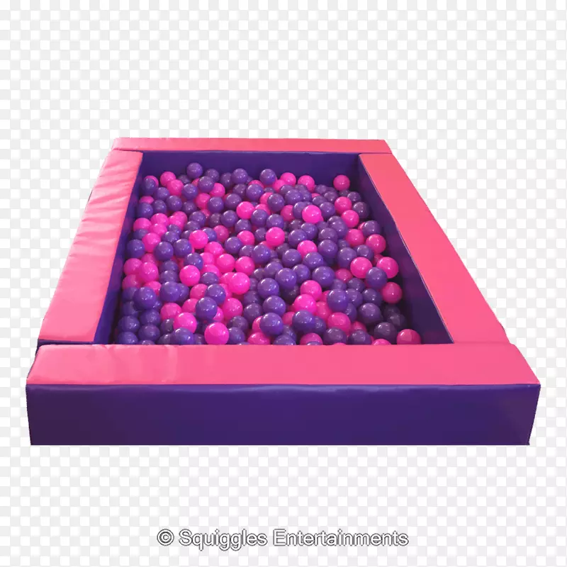 球坑紫色派对游泳池-水彩软